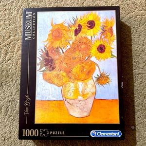 Sun Flowers AND Blue Calm set of 2 Puzzles